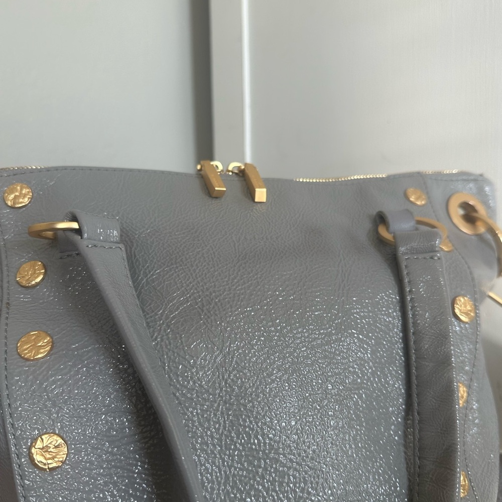 RARE Hammitt Daniel Medium Top Handle Bag Marina Glaze and Brushed Gold Hardware - Picture 8 of 9